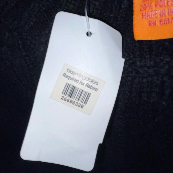 Urban Outfitters Bdg Black Sequin Sparkly Mock Neck Sweater Size Large - Picture 5 of 6